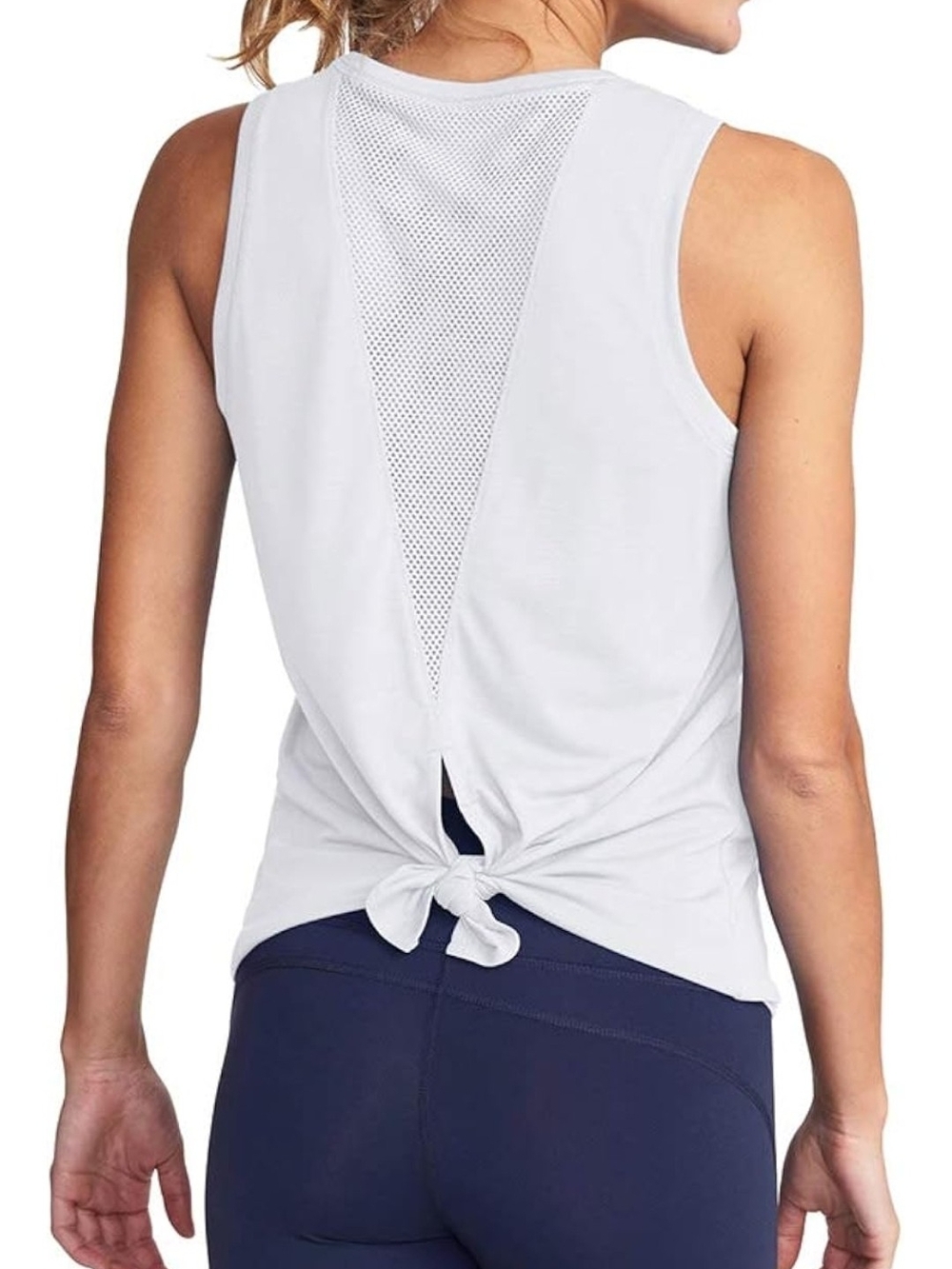 NWT KESSER White Workout Athletic Shirts Mesh Sports Dance Tops Yoga Clothes